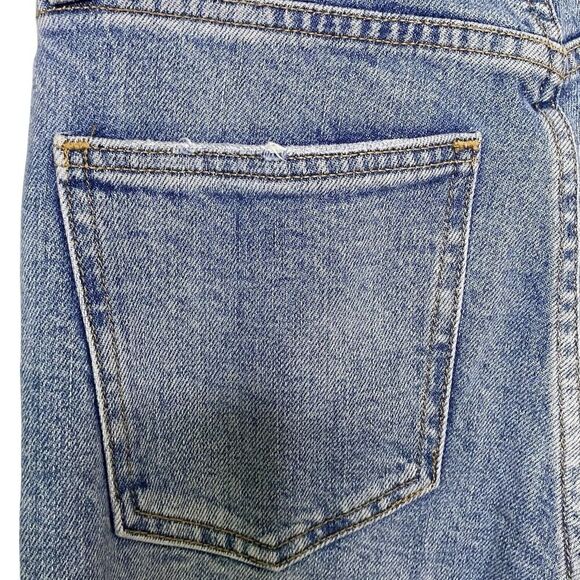 Aritzia Denim Forum Womens Size 23 High Rise Slim Ankle Blue Jeans Button Fly - Picture 8 of 13